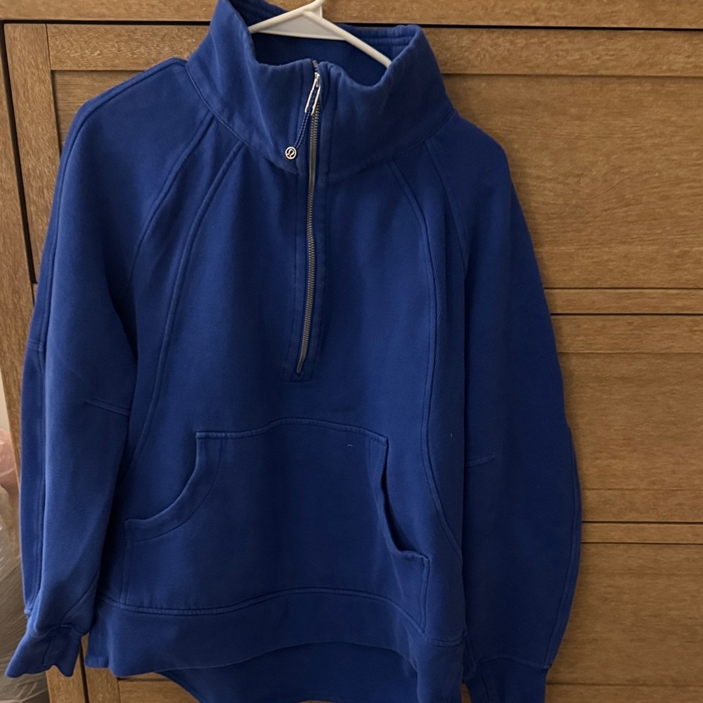 lululemon athletica Blue Half-Zip Sweatshirt